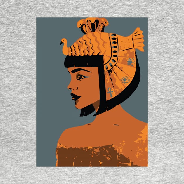 Egyptian Hieroglyphs Queen by Dermot Norma